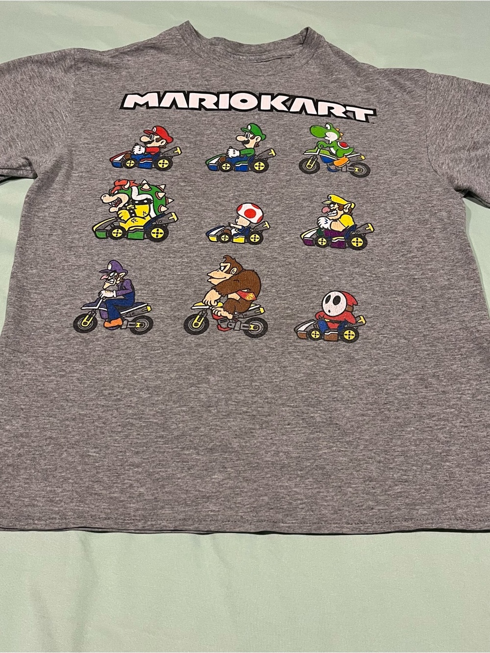 Boys Nintendo Mario Kart character panel shirt, Sm